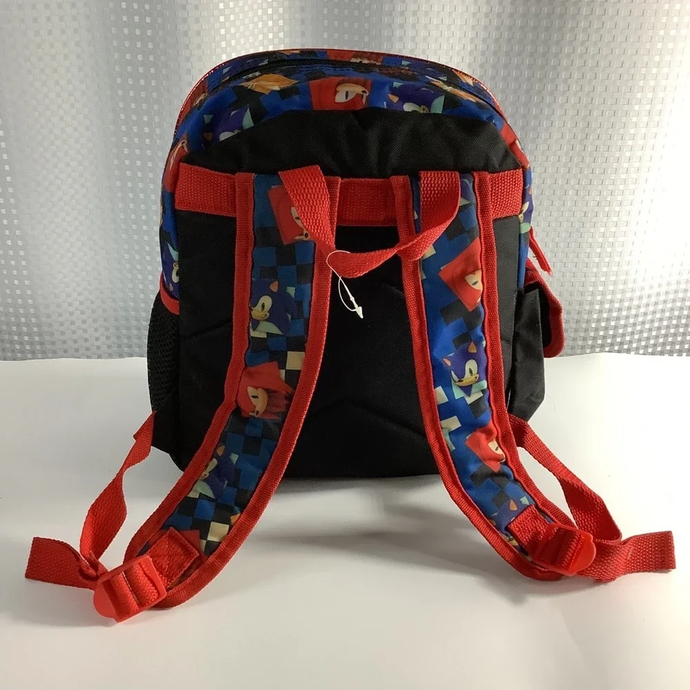 Sonic The Hedgehog 3D Molded Backpack Black & Red‎